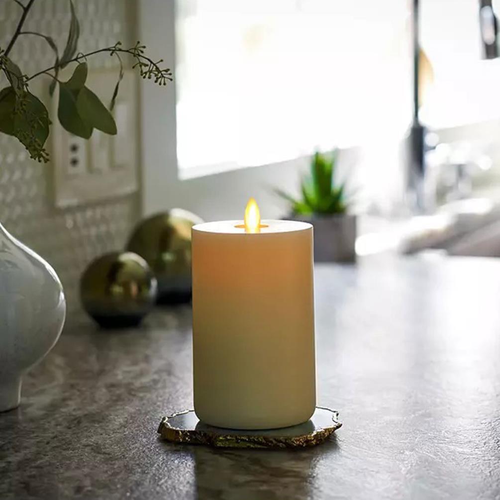 LightLi Vanilla Honey LED Pillar Candle 15cm x 8cm Extra Image 1